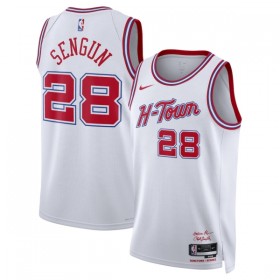 Houston Rockets Alperen Sengun Nike 2025-26 City Edition Valkoinen Miesten Pelipaidat Swingman